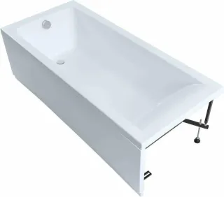 Акриловая ванна Aquanet Bright 347864 170x75 см с каркасом с боковой и фронтальной панелями